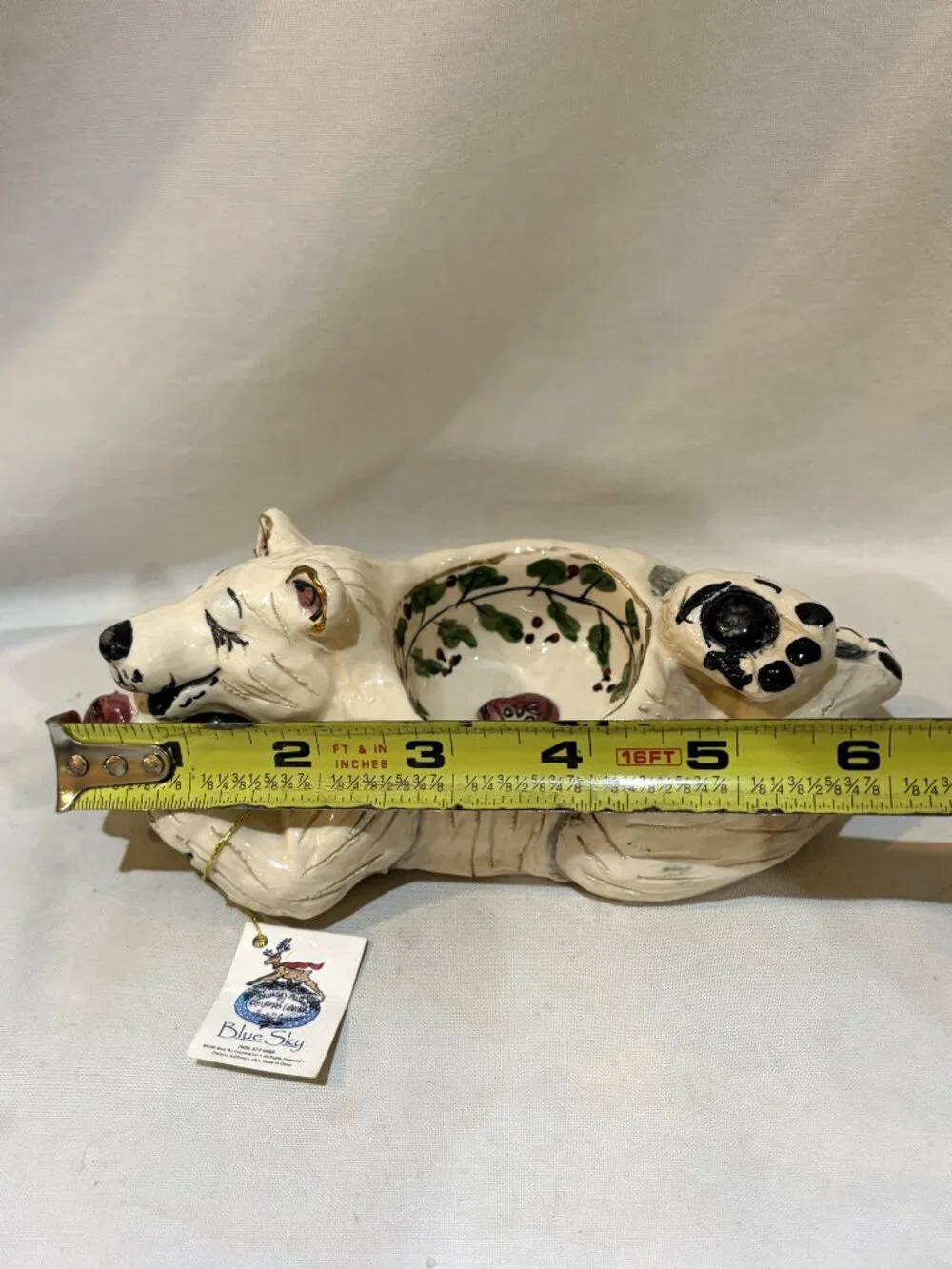 Blue Sky Polar Bear Votive Tealight Candle Holder Heather Goldminc LOVE Valentin
